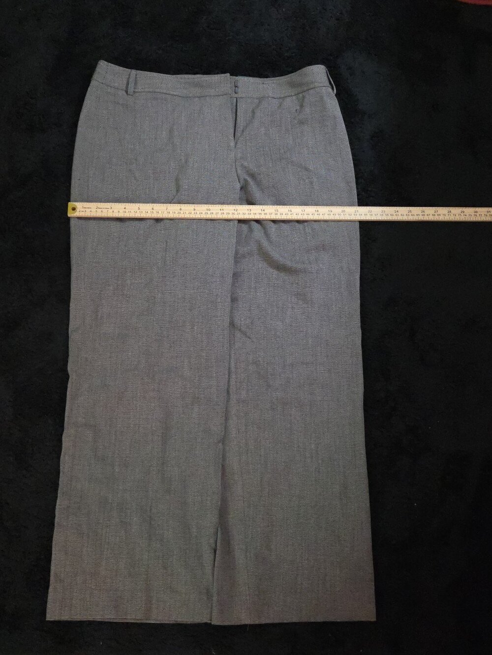 Apt 9 Women's Dress Pants 16 Short Trouser Taupe Micro Pattern Business Casual - Picture 15 of 16